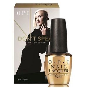 NIB OPI Limited Edition Don’t Speak 18K Gold Top Coat